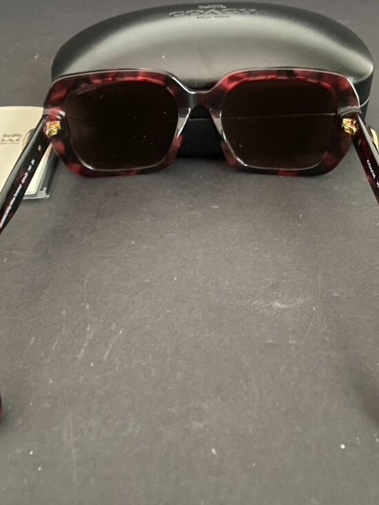 Coach Milky Wine Tortoise Frame Sunglasses